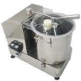BREVELTION 9L Commercial Meat Vegetable Food Processor, 1800W Stainless Steel Electric Vegetable Blender Cutter Meatball Beater Grinder Processing Machine for Vegetables Fruits Ginger Garlic Peanut