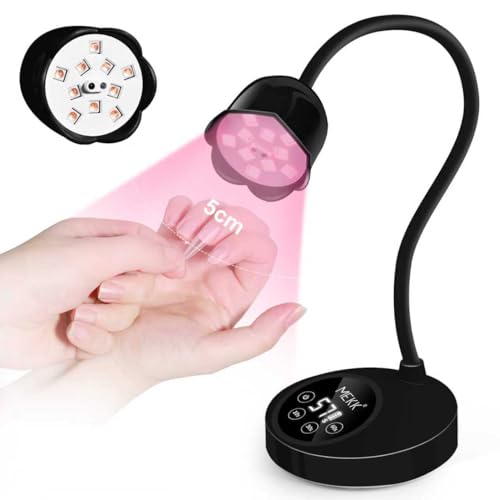 MEKK White and Pink Bellflower UV Nail Light