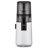 Hurom H70 Cold Press Juicer Machine, Easy to Clean Masticating Slow Juicer, Ideal Balance of Size and Function, Compact, Strainer Free, Self Feeding, Hands Free, with Wide Mouth Hopper (White)