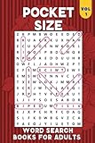 Pocket Size Word Search Books for Adults: 4x6, 102 Puzzles Large font- Easy,Small, Mini,Compact,Travel Size Word Search Puzzle Books for Adults & Kids.