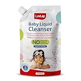 LuvLap Baby Liquid Cleanser Refill pack- 1000ml, For cleaning feeding bottle, cutlery, toys, fruits & vegetables, Kills 99.9% Germs, pH Balanced Dermatologically tested formula, No harsh chemicals