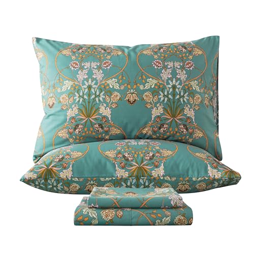 Zusbest Floral Bed Sheets 100% Cotton