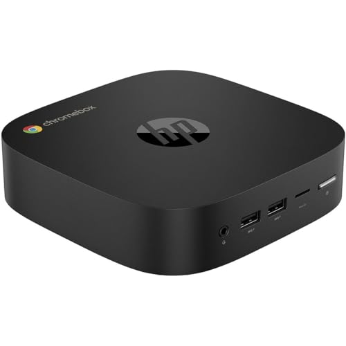 HP Chromebox G4 Chromebox - Intel Celeron 7305-4 GB - 64 GB Flash Memory Capacity - Desktop Mini - Smart Buy - Intel Chip - ChromeOS - UHD Graphics DDR4 SDRAM - IEEE 802.11ax Wireless LAN - 65 W