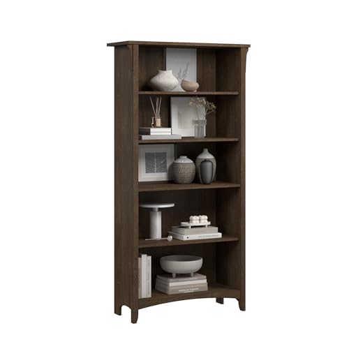 Bush Furniture Salinas Tall 5 Shelf Bookcase