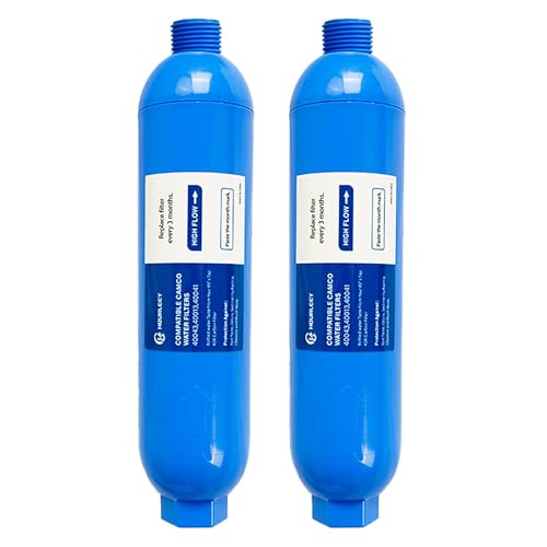Hourleey RV Inline Water Filter with Flexible Hose Protector