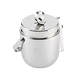 WAOCEO Ice Buckets Stainless Steel Double-Walled Ice Bucket Red Wine Beer Wine Champagne Container Bar Hotel KTV Appliances Home Ice Bucket Small Bucket Insulated Ice Bucket