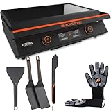 22 Inch Blackstone Electric Griddle Nonstick with Lid, 8001 E-Series Tabletop Large Griddle with Blackstone Griddle Accessories For Indoor and Outdoor Use and Wholesalehome Reusable Gloves and Cloth
