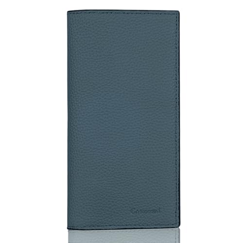 CASMONAL Premium Leather Checkbook Cover for Men and Women Checkbook Holder Wallet RFID Blocking