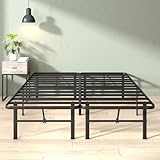 ZINUS Rumi 14in Easy SmartBase Mattress Foundation, Sturdy Metal Bed Frame, No Box Spring Needed, Eco Friendly Packaging, Queen