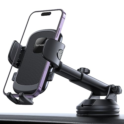 Lamicall Car Phone Mount - [Strongest Military-Grade Suction Cup] 360° Rotation Phone Holders for Your Car
