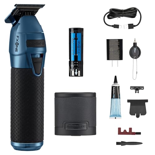BaBylissPRO FXONE Hair Trimmer with Interchangeable Battery, Electric Trimmer for Men, Titanium T-Blade for All Hair, Up to 3-Hour Runtime