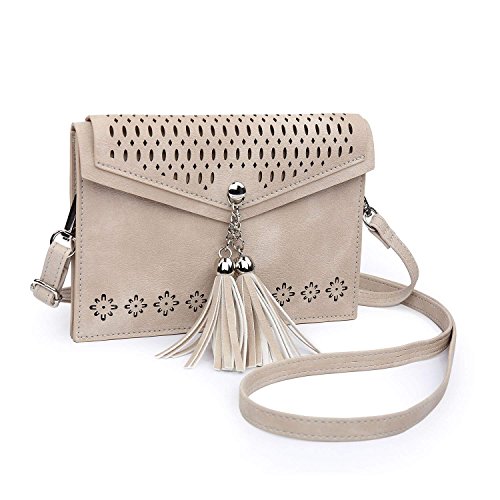 seOSTO Womens Small Crossbody Bag For Woman, Tassel Wallet Purse，Gifts For Teenage Girls