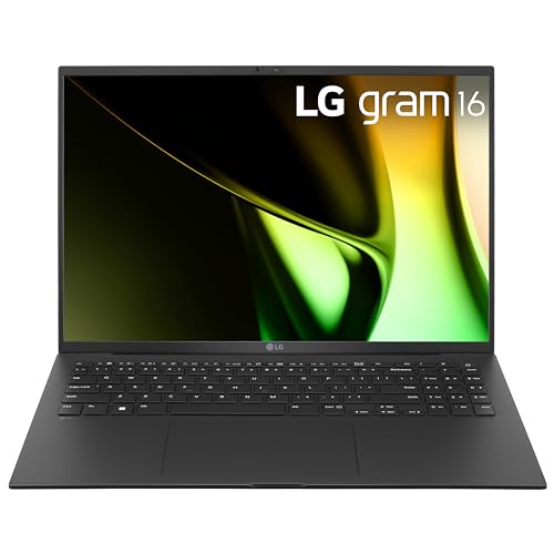 LG gram 16-inch Lightweight Laptop, Intel Evo Edition - AI-Enabled Intel Core Ultra 7 Processor, Windows 11 Home, 32GB RAM, 2TB SSD, Black