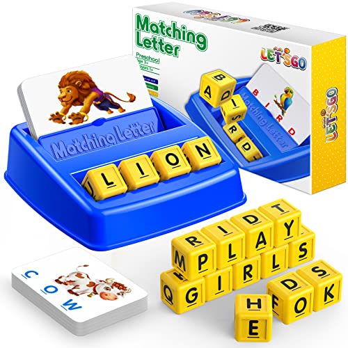 SAITCPRY Educational Toys for 3 4 5 Year Old for Toddlers 2-4 Year Matching Letter Games for 3-5 Montessori Toys for Kids Toy for Ages 2-4 4-6