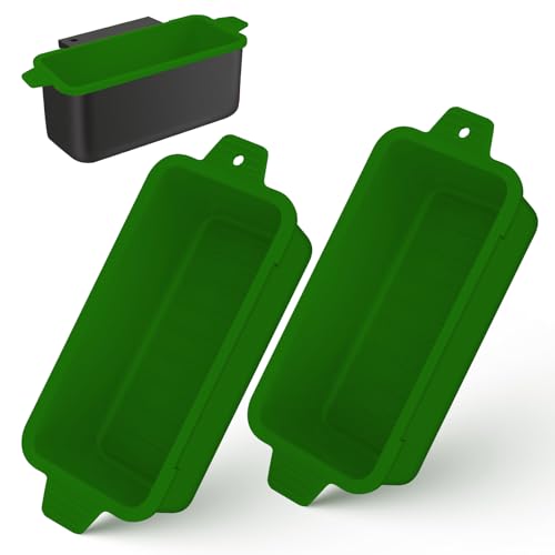 2 Pack Blackstone Silicone Grease Cup Liners for 36 28 22 17 Inch Griddle, Reusable Grease Catcher Liner Grill Grease Tray Blackstone Accessories, Replacement of Aluminum Foil Drip Pans