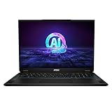 msi Stealth 18 AI Studio 18” 240Hz QHD+ Gaming Laptop: Intel Ultra 9-185H, NVIDIA Geforce RTX 4080, 32GB DDR5, 1TB NVMe SSD, Cooler Boost 5, Win 11: Black A1VHG-019US