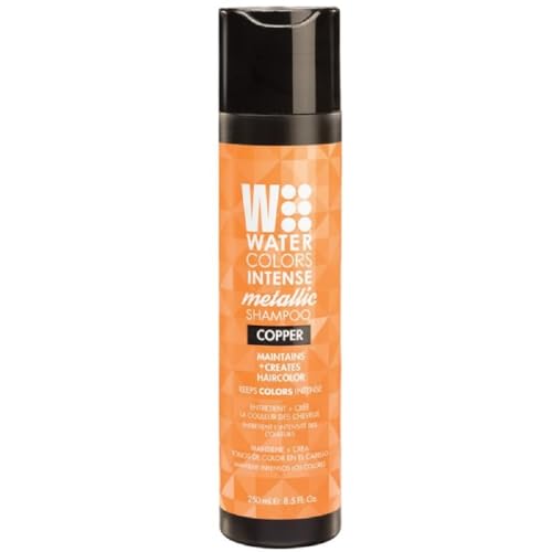 Watercolors by Tressa INTENSE METALLIC 3-in-1 Color Depositing Shampoo, Semi Permanent Hair Color, Hair Dye Shampoo for Curly, Dry, and Normal Hair, 8 fl oz