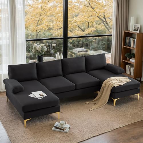 VINGLI 110" Modern U Shaped Sectional Couch for Living Room