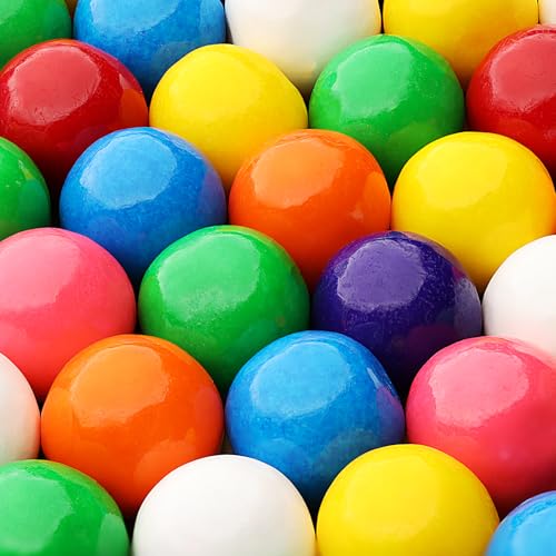 Gumballs - 1 Inch Large Gumballs - Assorted Fruit Flavored Bubble Gum for Kids