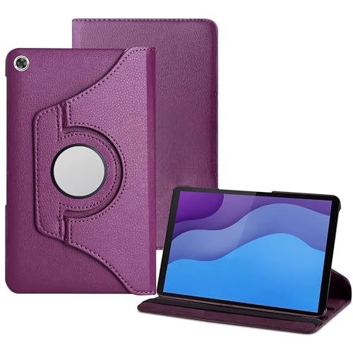 M Cart Tablet Flip Cover Case for Lenovo Tab M10 HD 10.1 Inch 2020 2nd Gen TB-X306X / TB-X306F (Rotate Purple)