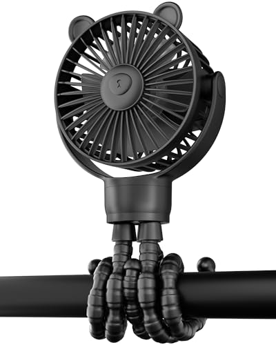 buywoo M25 3.5" Battery Powered Baby Stroller Cooling Fan