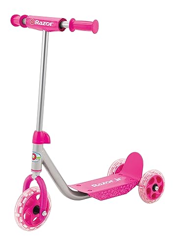 Razor Jr. Lil’ Kick – 3-Wheel Kick Scooter for Younger Children (Ages 3+), Max Rider Weight 44 lb (20 kg)