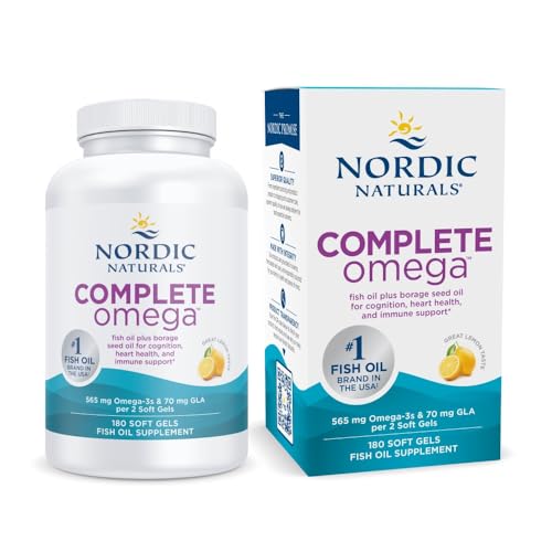 Nordic Naturals Complete Omega, Lemon - Soft Gels Support Healthy Skin, Joints, and Cognition