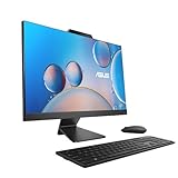 ASUS M3402 All-in-One, 23.8” FHD Touch Display, AMD Ryzen™ 5 7520U Processor, 16GB RAM, 512GB SSD, Windows 11 Home, Kensington Lock, Black, M3402WFA-PB504T