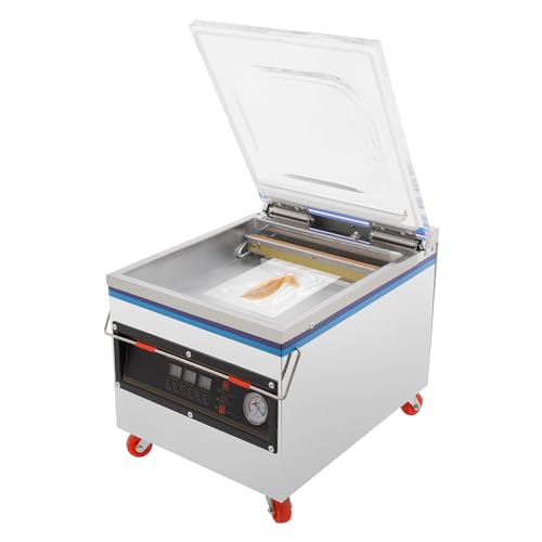 VPABES Chamber Vacuum Sealer Machine, Kitchen Vacuum Food Sealer for Wet Foods Meat Sealers Vacuum Packing Machine, Commercial Vacuum Chamber Sealer with 12.6 Inch Vacuum Sealer Bar, Automatic Control