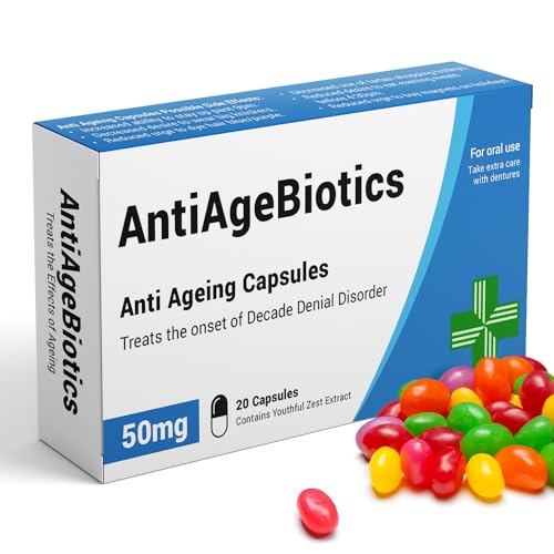 AntiAgeBiotics - Funny Gifts for Women, Joke Pill Box, Gifts for Mum, Birthday Gifts for Women, 30th Birthday Gifts for Women, 40th Birthday Gifts for Women, 50th Birthday Gifts for Women