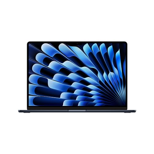Apple 2024 MacBook Air 15-inch Laptop with M3 chip: Built for Apple Intelligence, 15.3-inch Liquid Retina Display, 8GB Unified Memory, 512GB SSD Storage, Backlit Keyboard, Touch ID; Midnight