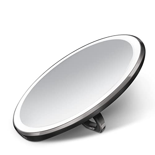 simplehuman Handheld Rechargeable Compact Mirror 3X Magnification - 3 Brightness Levels