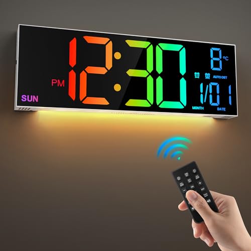 Large Digital Wall Clock