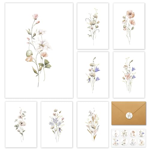 BGTCARDS Blank Cards, Blank Greet Cards, Beautiful Blank Note Cards, Perfect Stationary Set For All Occasions