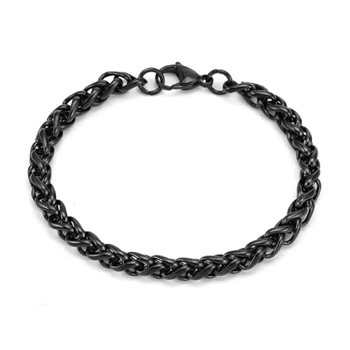 Fashion Frill Chain Link Collare Twisted Bracelets For Boys |Stainless Steel | Men Jewelry | Wristwear | Stylish Bracelet for Men