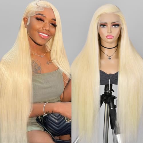 Alididi 30Inch 613 13x6 Lace Front Wig Human Hair 150 Density 613 Lace Front Wig Human Hair Blonde Wig Human Hair Straight Wig Human Hair (613 Blonde Wig)
