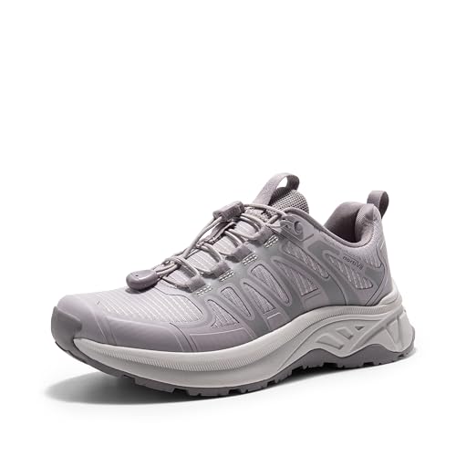 NORTIV 8 Women's Quick Laces Hiking Shoes Lightweight Walking Outdoors Trekking Trails Camping Casual Sneakers