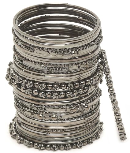 Shining Diva Fashion Set of 40 Latest Traditional Bangles for Women (rrsd14026b_2.4)