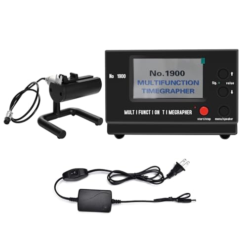 SWANSOFT Timegrapher No.1900, Multifunctional Watch Tester, Watch Timing Machine for Watchmaker, Calibration Tool with LCD Screen（Black）