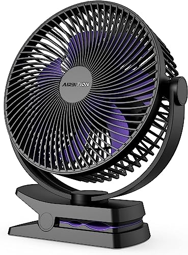 Airbition 8” Small Wall Mount Fan with Remote Control, 90°Oscillating, 4 Speeds, Timer, Included 120° Adjustable Tilt, High Velocity, 70Inch Cord, for RV Bedroom Home Office Garage
