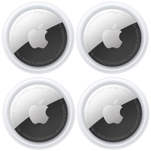 Apple AirTag Tracking Device, 4-Pack with 1-Year Apple Warranty
