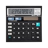 Amazon Basics AB-512 12-Digit Display Basic Calculator(Black)