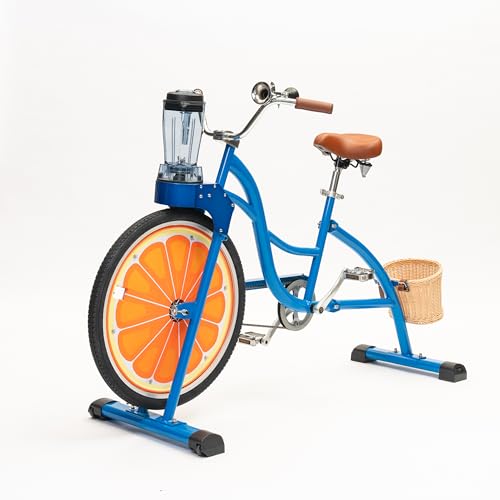 Beach Party Blender Bike - Stationary Smoothie Blender & Juicer Smoothie Bike/customized Cheap juicer blender bike Stationary bike (Blue)