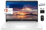 HP 2024 Premium 14" Micro-Edge Portable Laptop Student Business, Intel Quad-Core N4120, 8GB RAM, 192GB (64GB eMMC+ 128GB Card), Webcam, WiFi, Windows 11S + 1 Year Office 365, MarxsolAccessory White