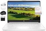 HP 2024 14" Laptop Notebook Thin Light for Students Business, Quad-Core Intel N4120, 4GB RAM, 128GB (64GB eMMC+ 64GB Card), 1 Year Office 365, Webcam, WiFi, Windows 11S, HubxcelAccessory White