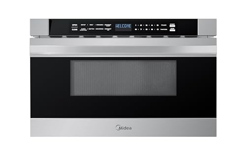Midea MM12S2ASZ Microwave Oven, 1.2 cu.ft Drawer, Stainless Steel, Child Safety Lock