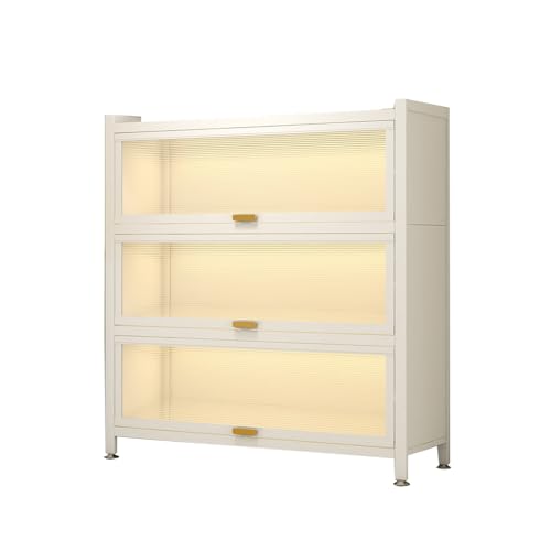 SBCC Kitchen 4-Layer Storage Racks, Storage Cabinets with Door Cabinets, Storage Cabinets, Fruit and Vegetable and Home Appliance Storage Racks (Small : 60cm)
