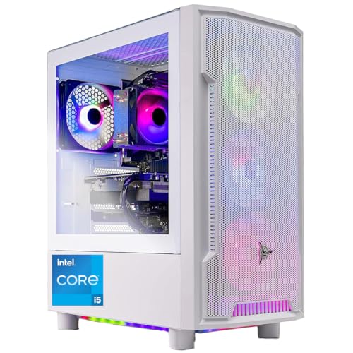 Skytech Gaming Archangel Desktop PC, Intel i5 14400F 2.5 GHz (4.7GHz), NVIDIA RTX 4060 Ti 8GB, 2TB NVMe SSD, 16GB DDR5 RAM 5200, 650W Gold PSU, Wi-Fi, Win 11