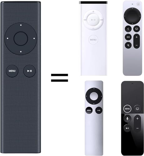 New Replaced Remote fit for Apple TV 4K 1 2 3 A1427 A1469 A1378 A1294 MD199LL/A MC572LL/A MC377LL/A MM4T2AM/A MM4T2ZM/A TV MacBook iPhone Universal Dock Music System MC377LL
