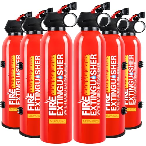 Fire Extinguisher for Home with Mount - Upgraded 8-in-1 Portable Fire Extinguisher for Car Vehicle Boat House Kitchen, Water-Based Fire Extinguisher for A, B, C, K Fires